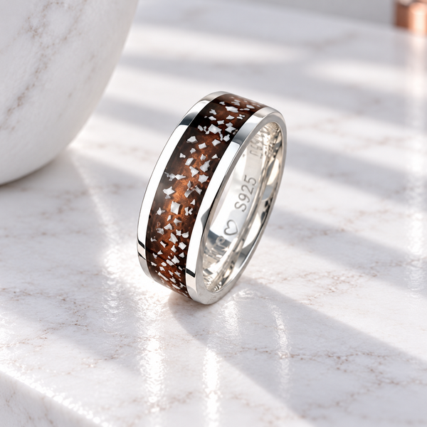 Sterling Silver 8mm Channel Ring