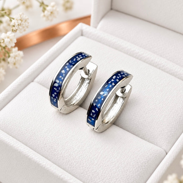 Sterling Silver Hooped Earrings