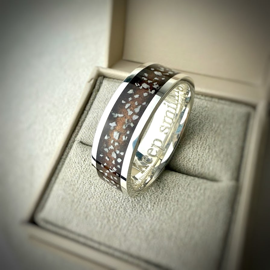 8mm Silver Band Ring