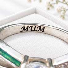 Sterling Silver Solitaire Infinity Ring