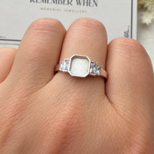 Sterling Silver Octagon Baguette Ring