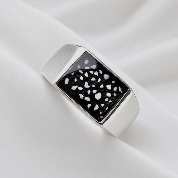 Sterling Silver Rectangle Signet Ring