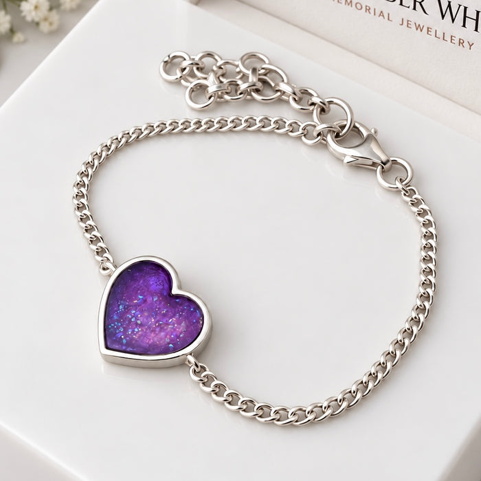 Sterling Silver Heart Adjustable Bracelet