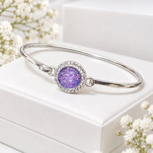 Sterling Silver Halo Bangle