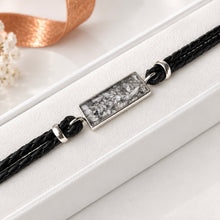 Sterling Silver Leather Braided Bracelet
