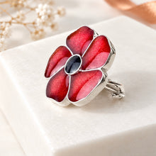 Sterling Silver Poppy Brooch