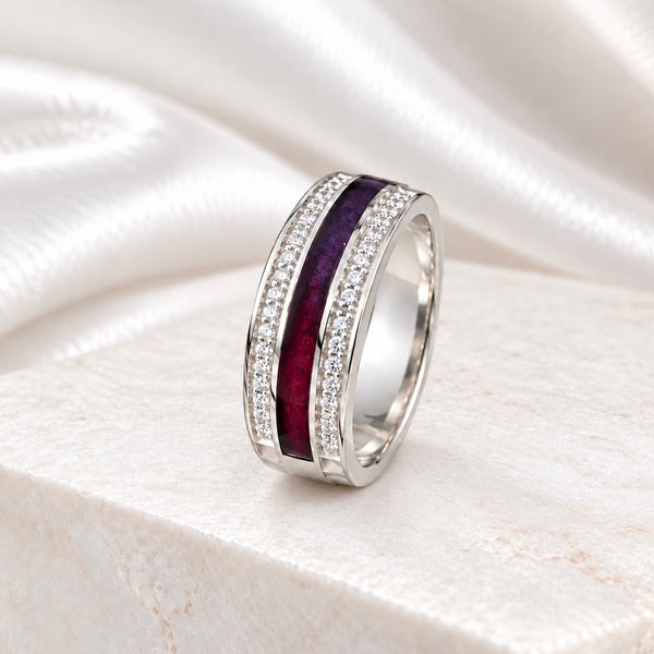Sterling Silver 6mm CZ Channel Ring