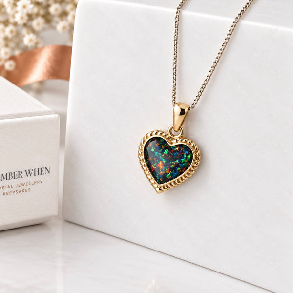9ct Yellow Gold Rope Heart Pendant
