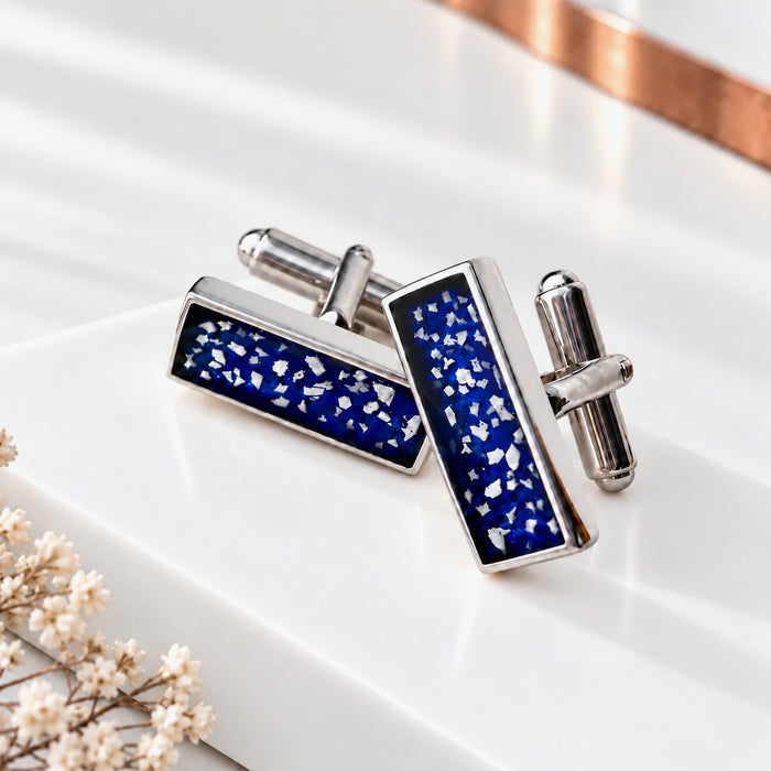 Sterling Silver Rectangle Cufflinks