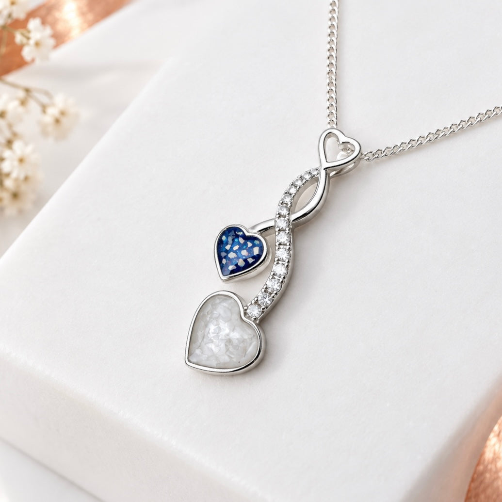 Sterling Silver Double Heart Pendant