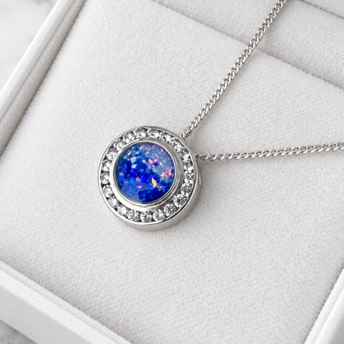 Sterling Silver Floating Halo Pendant