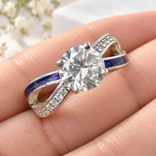 Sterling Silver Solitaire Infinity Ring