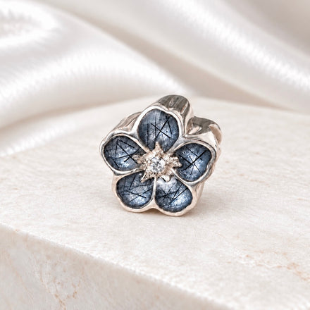 Sterling Silver Forget Me Not Bracelet Charm