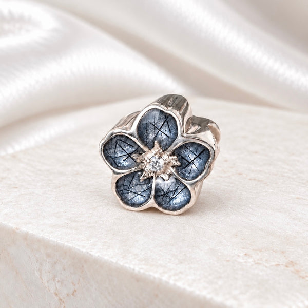 Sterling Silver Forget Me Not Bracelet Charm