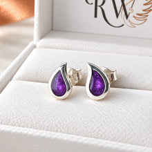 Sterling Silver Teardrop Stud Earrings