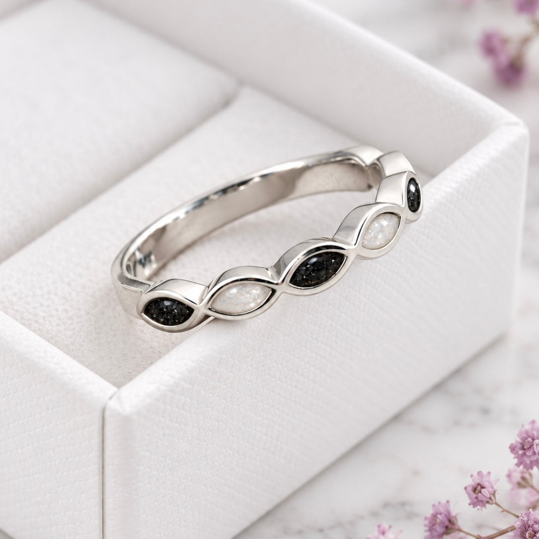 Sterling Silver Almond Ring