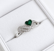 Sterling silver Winged Heart Ring