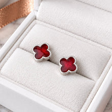 Sterling Silver Clover Stud Earrings