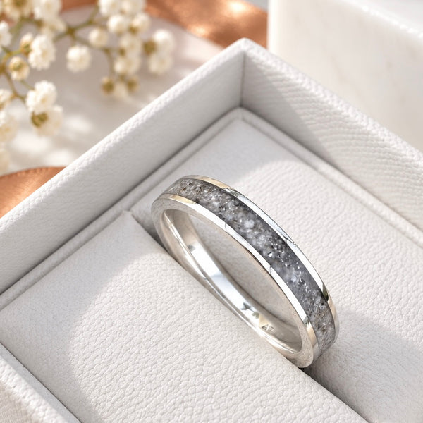 Sterling Silver 4mm Channel Ring