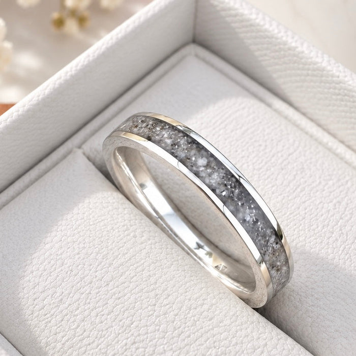 Sterling Silver 4mm Channel Ring
