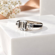 Sterling Silver Emerald Cut Ring