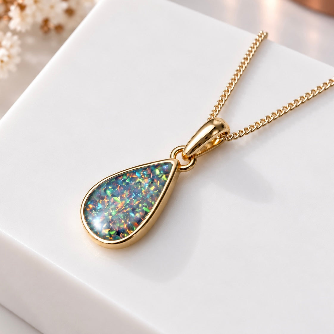 9ct Yellow Gold Petite Teardrop Pendant