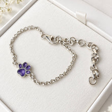Sterling Silver Petite Paw Adjustable Bracelet