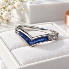 Sterling Silver CZ Wishbone Ring