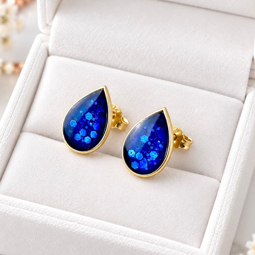 9ct Yellow Gold Teardrop Earrings