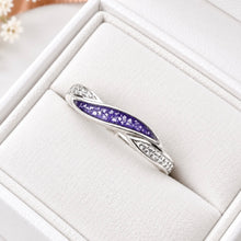 Sterling Silver CZ Wave Ring