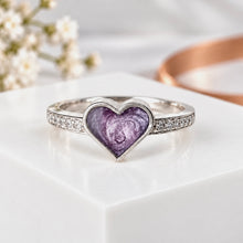 Sterling Silver Heart Multigem Ring