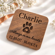 Engraved Wooden Ashes/Fur Keepsake Box