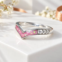 Sterling Silver CZ Wishbone Ring