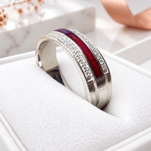 Sterling Silver 6mm CZ Channel Ring