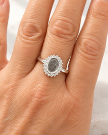 Sterling Silver Halo Ring