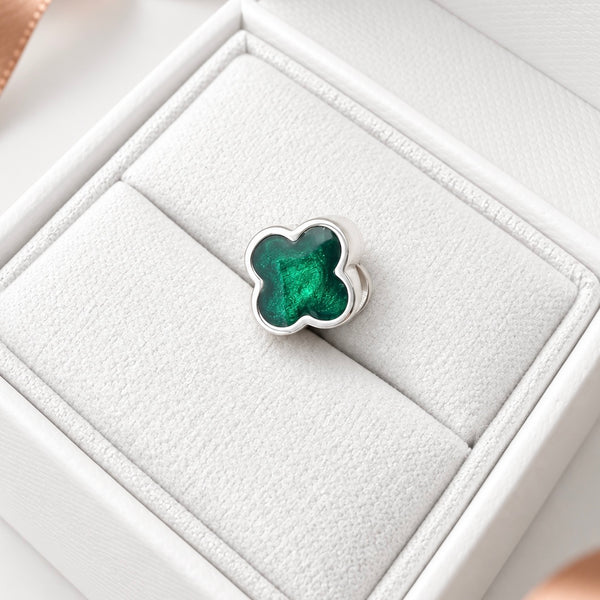 Sterling Silver Clover Bracelet Charm