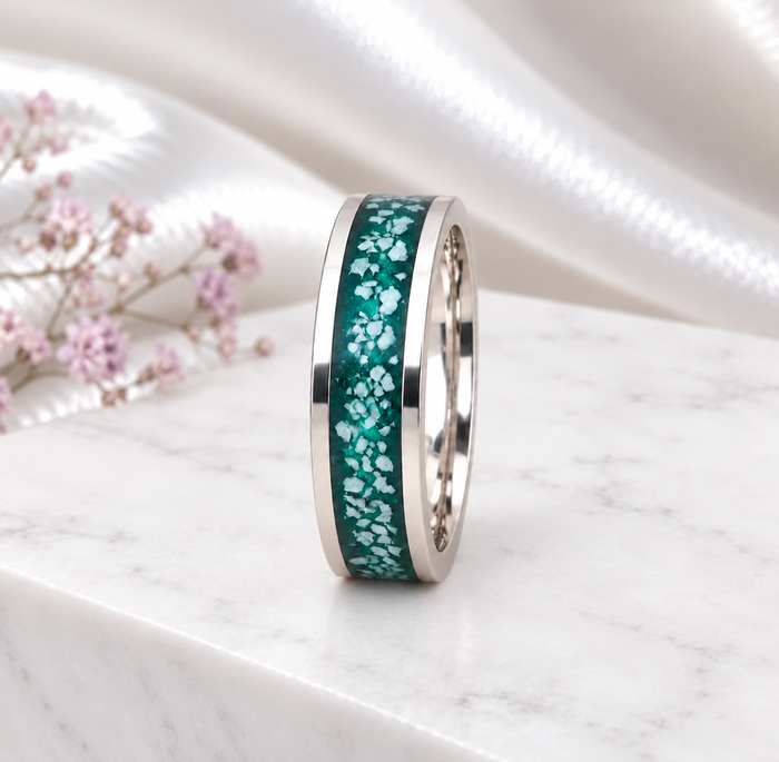 Sterling Silver 6mm Channel Ring