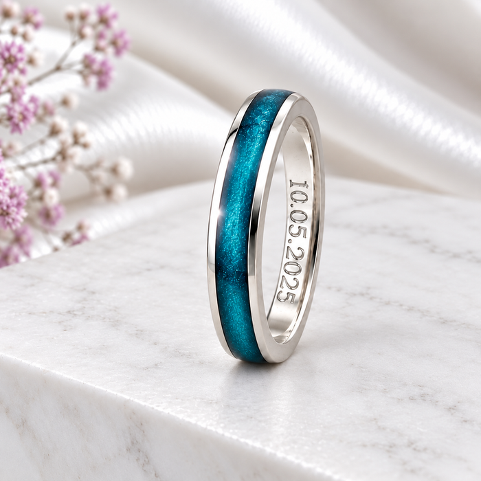 Sterling Silver 4mm Channel Ring