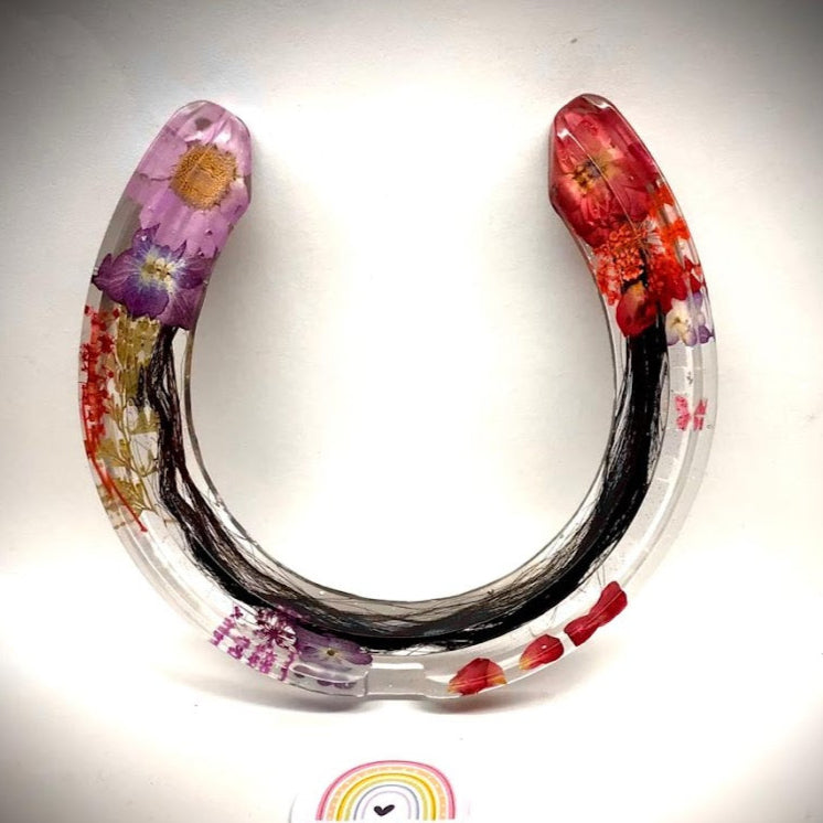 Single Horsehair / Ashes Horseshoe