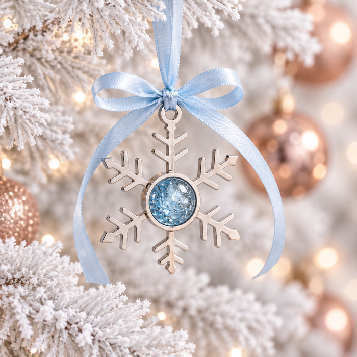 Stainless Steel Memorial Hanging Snowflake