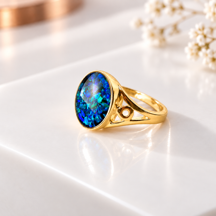 9ct Yellow Gold Oval Ring