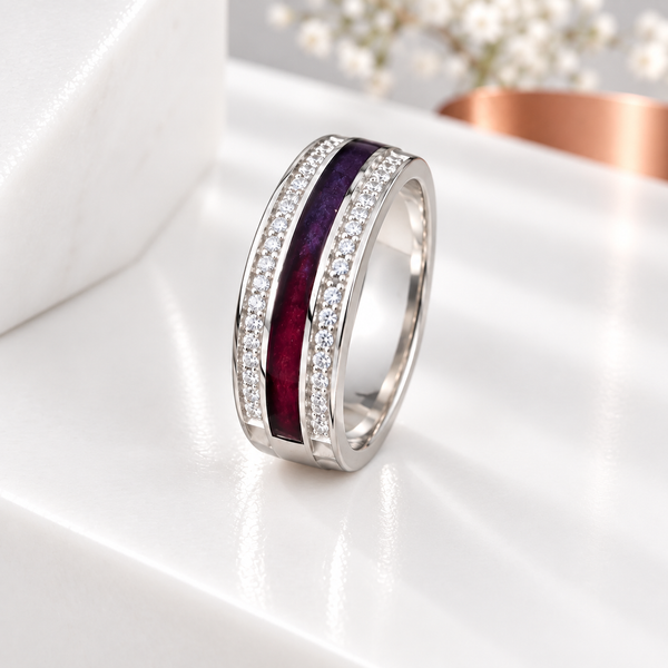 Sterling Silver 6mm CZ Channel Ring