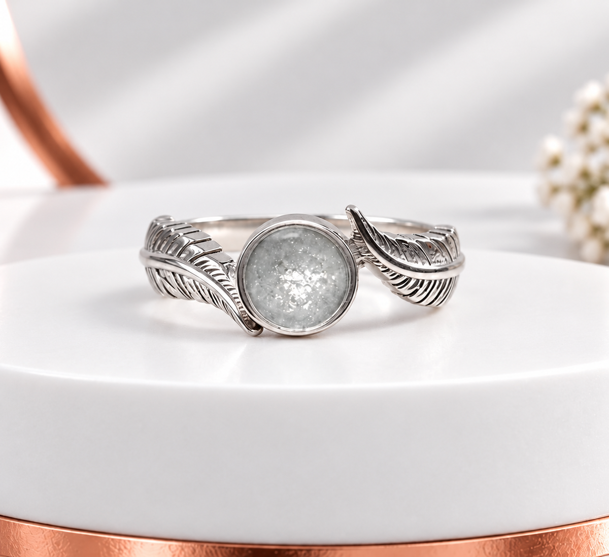 Sterling Silver Feather Ring
