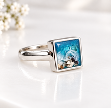 Sterling Silver Square Ring