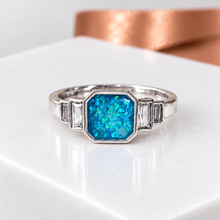 Sterling Silver Octagon Baguette Ring