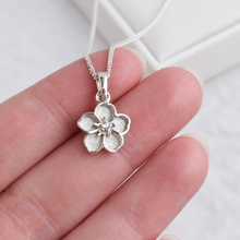 Sterling Silver Forget Me Not Pendant