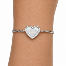 Sterling Silver Heart Adjustable Bracelet