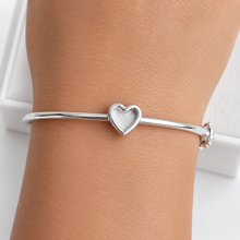Sterling Silver Petite Heart Bangle