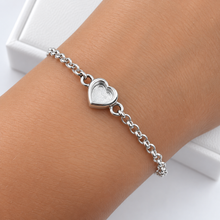 Sterling Silver Petite Heart Adjustable Bracelet