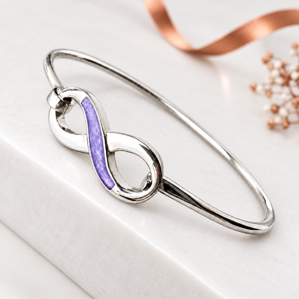Sterling Silver Infinity Bangle